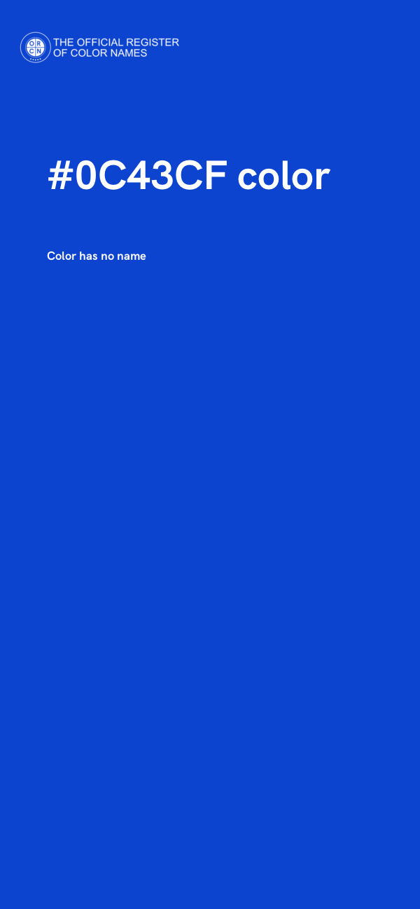 #0C43CF color image