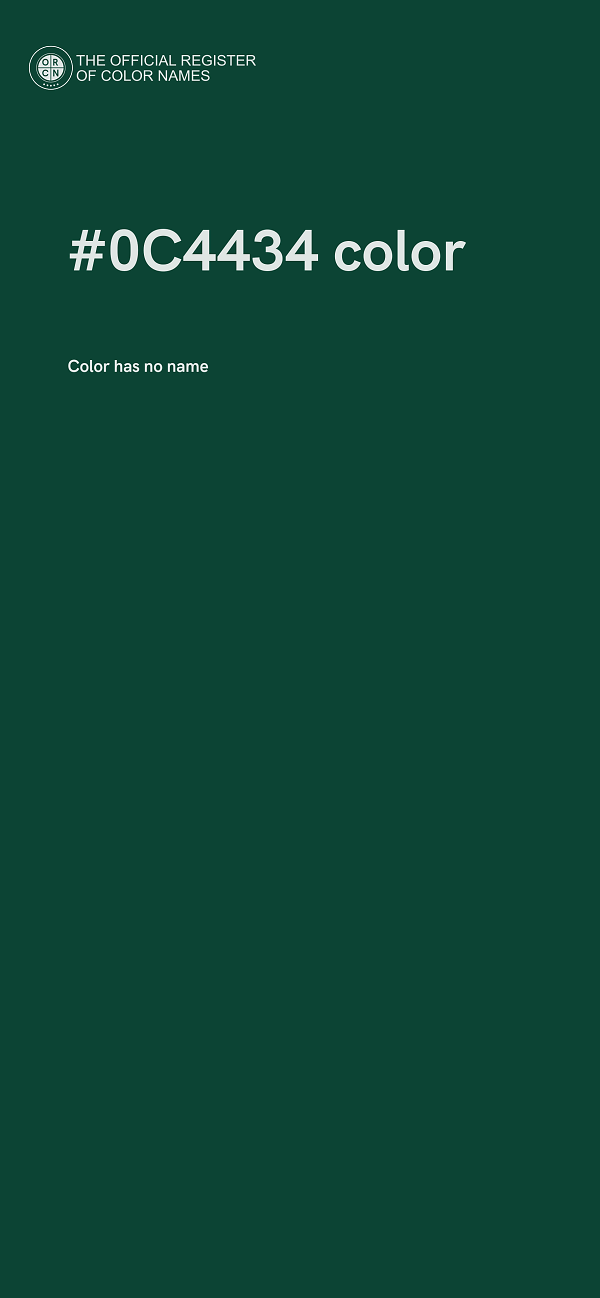 #0C4434 color image