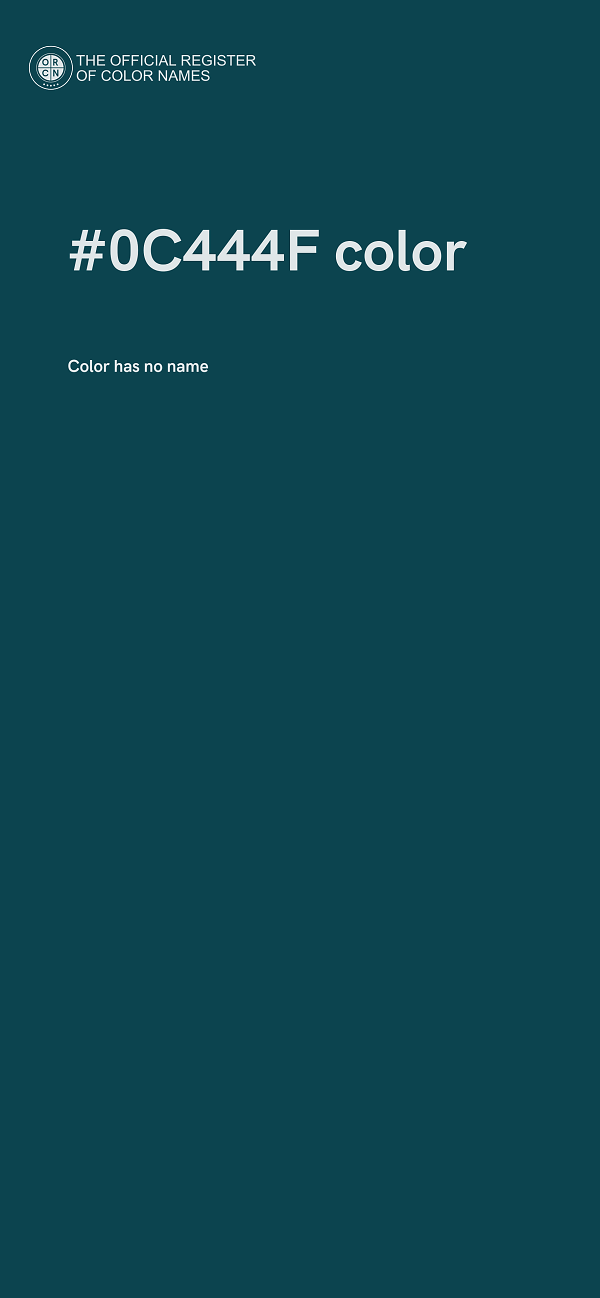 #0C444F color image