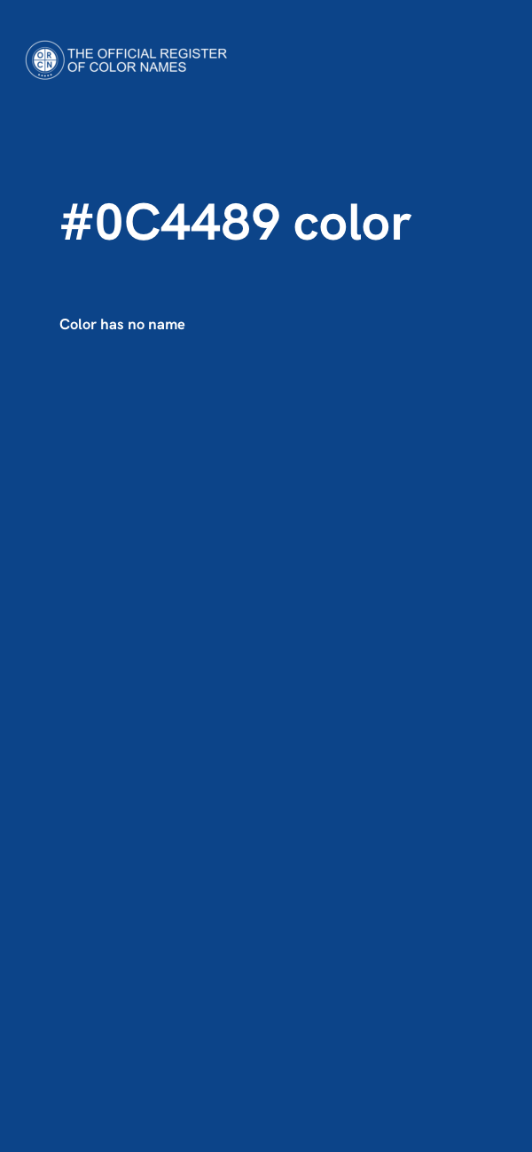 #0C4489 color image