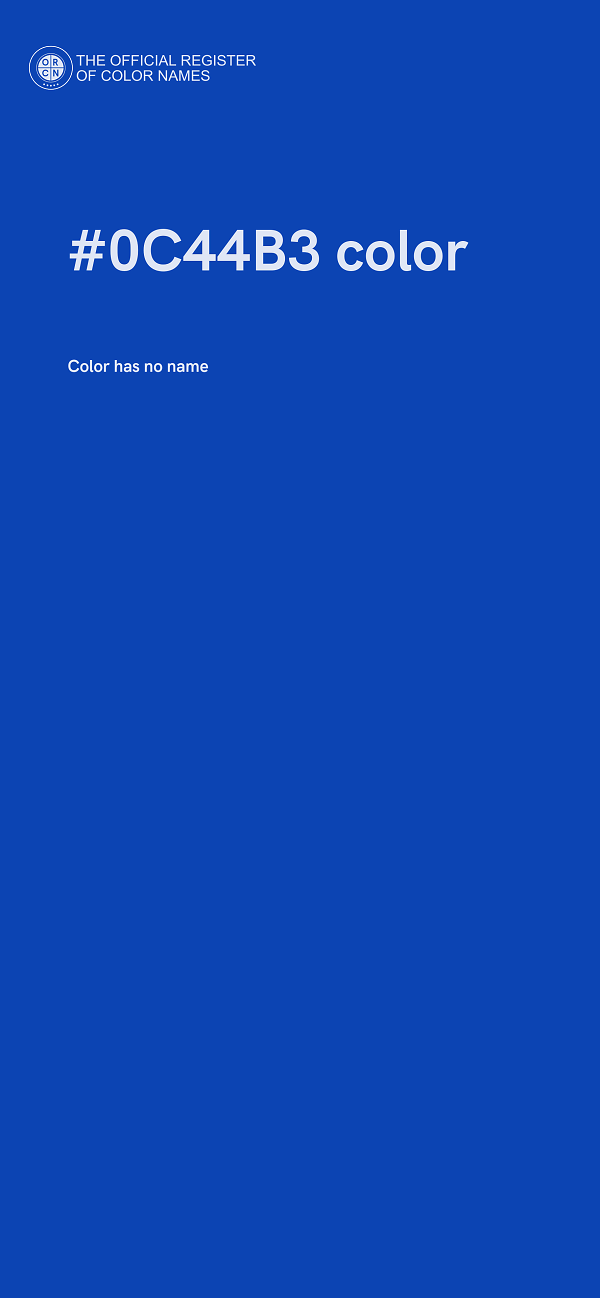 #0C44B3 color image