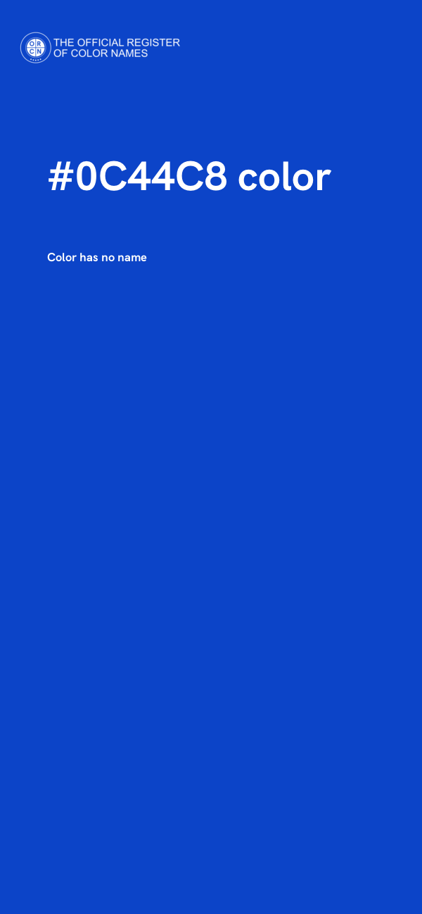 #0C44C8 color image