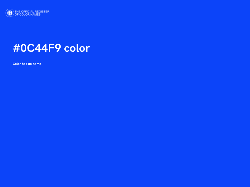 #0C44F9 color image
