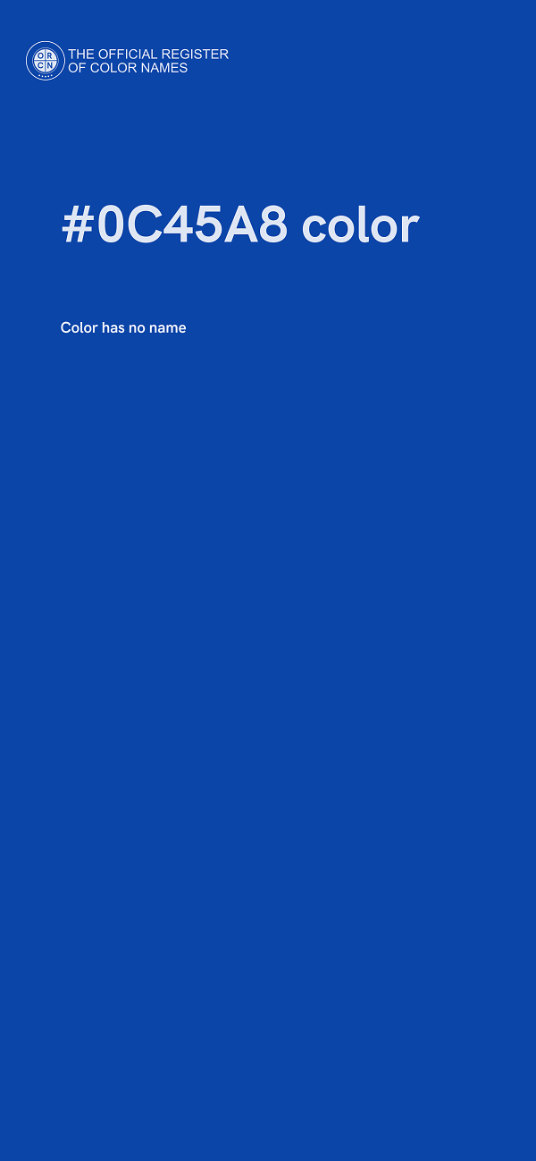 #0C45A8 color image