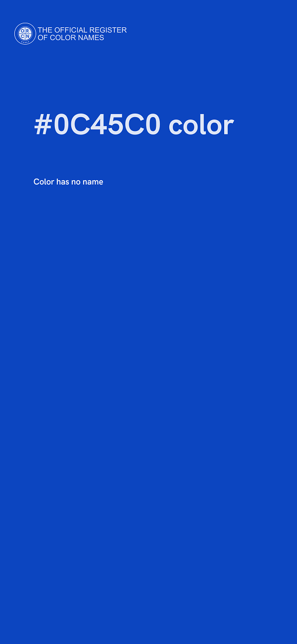 #0C45C0 color image