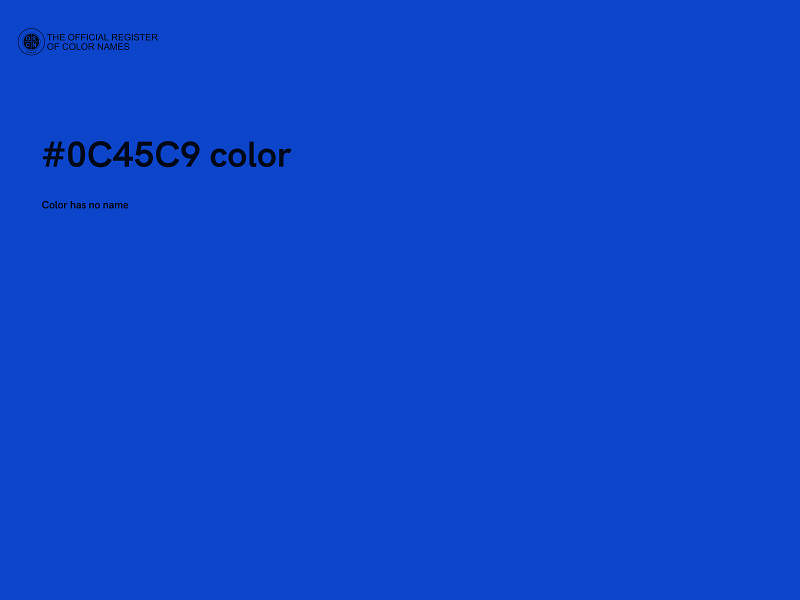 #0C45C9 color image