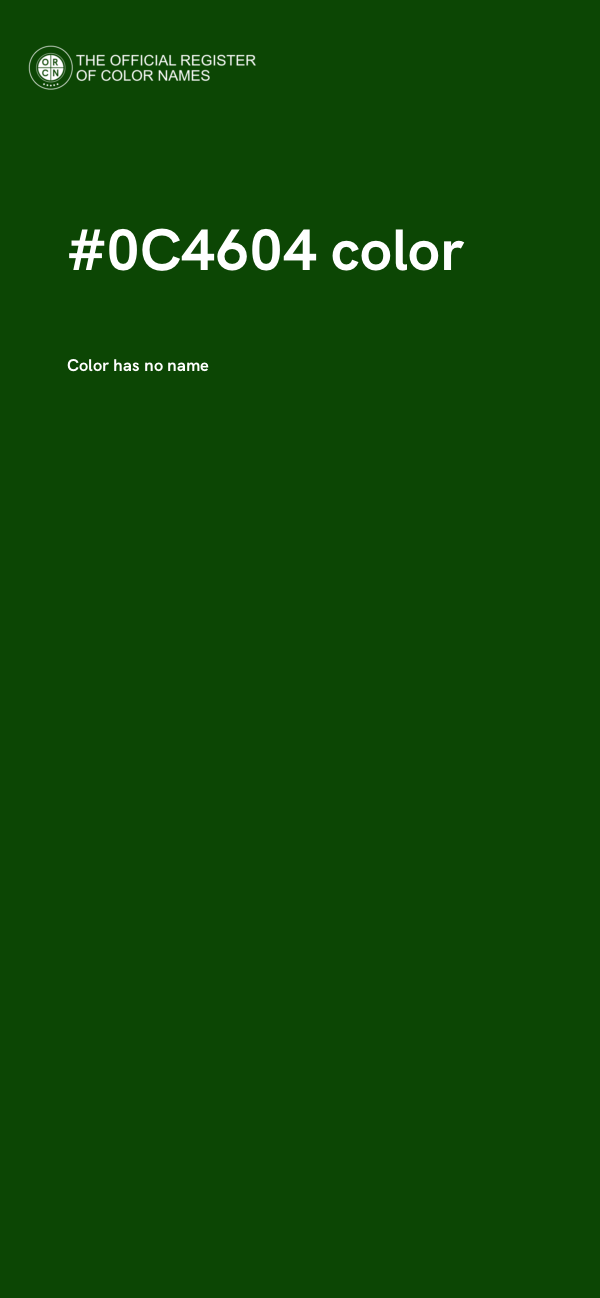 #0C4604 color image