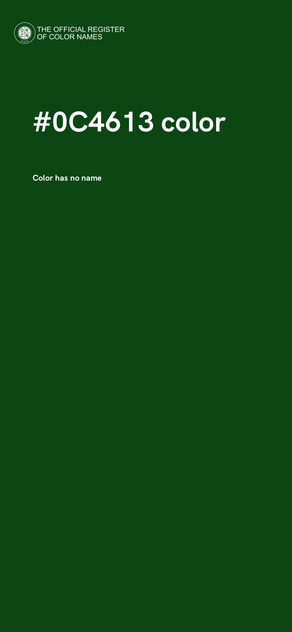 #0C4613 color image