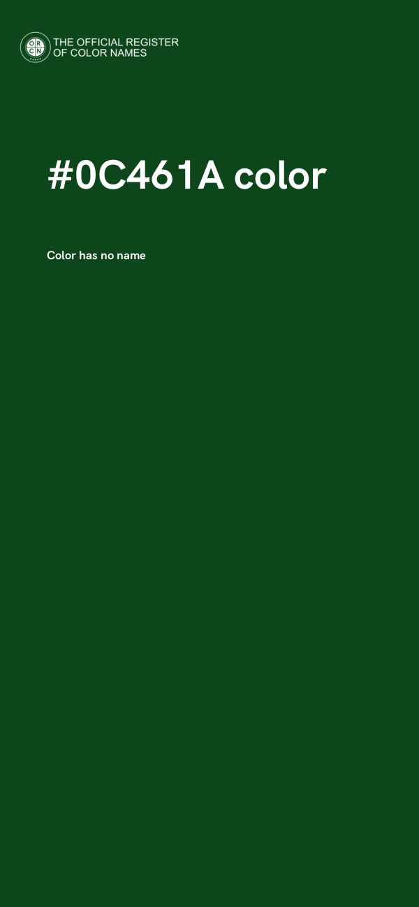 #0C461A color image