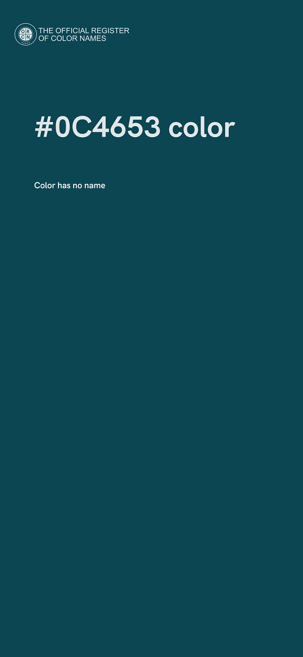 #0C4653 color image