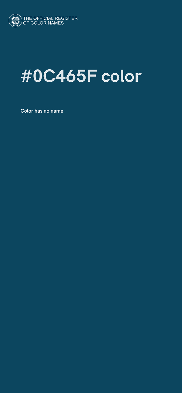 #0C465F color image