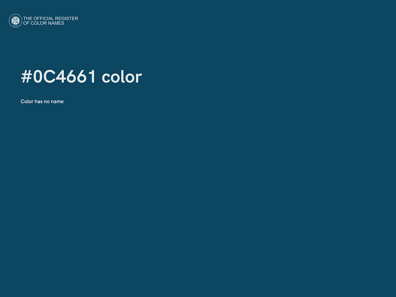 #0C4661 color image
