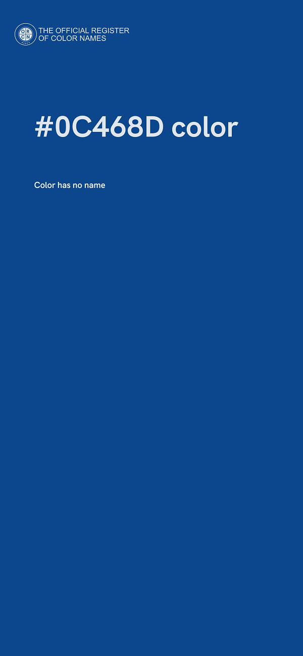 #0C468D color image