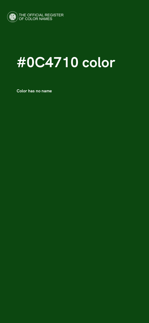 #0C4710 color image