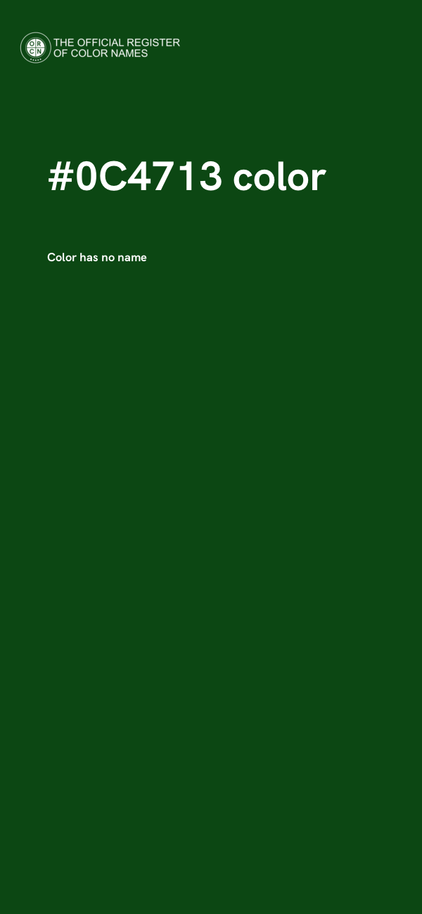 #0C4713 color image