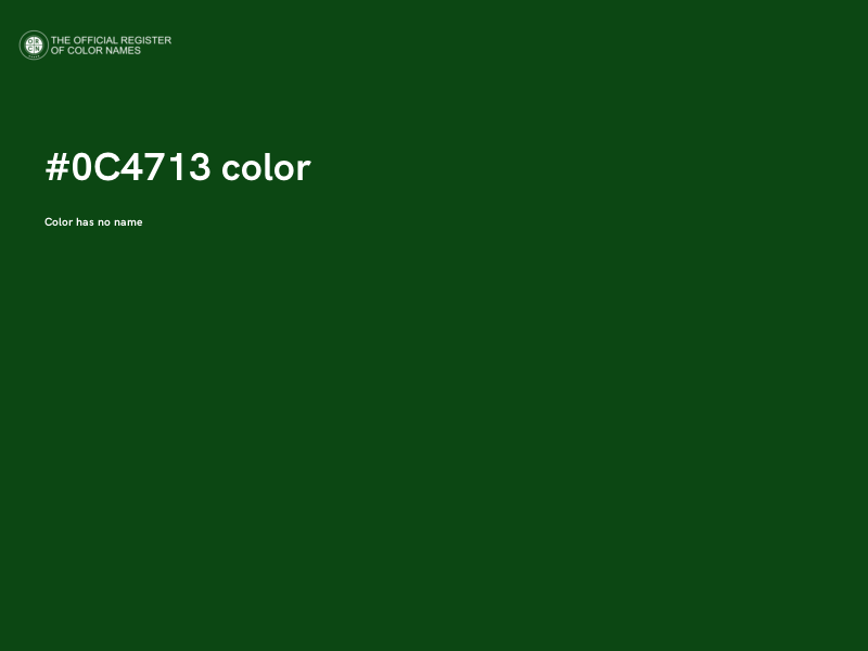 #0C4713 color image