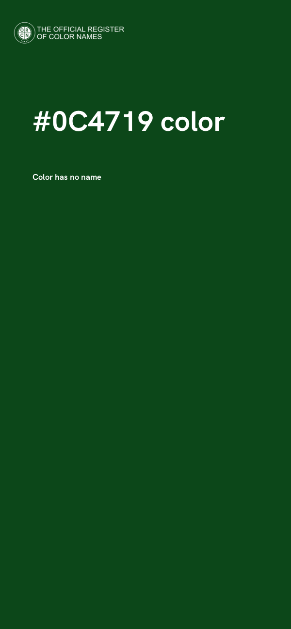 #0C4719 color image