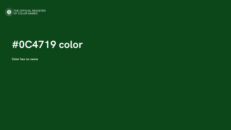 #0C4719 color image