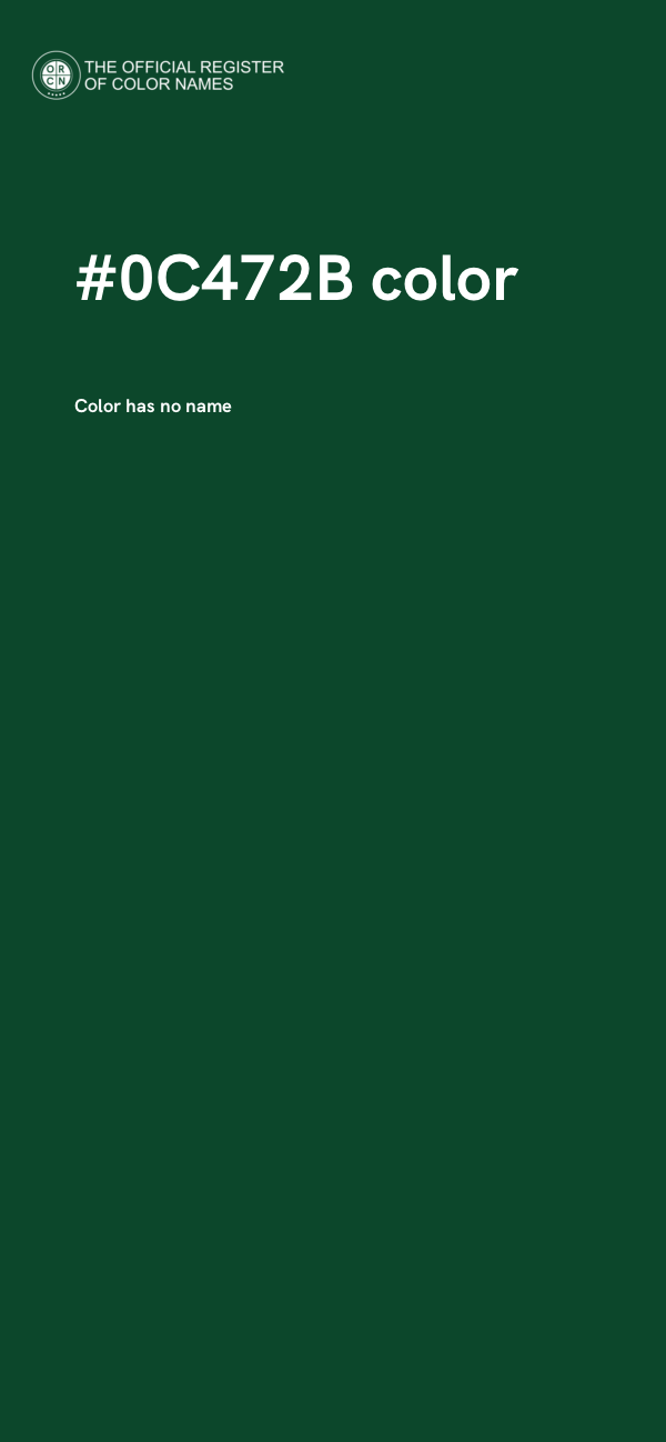 #0C472B color image