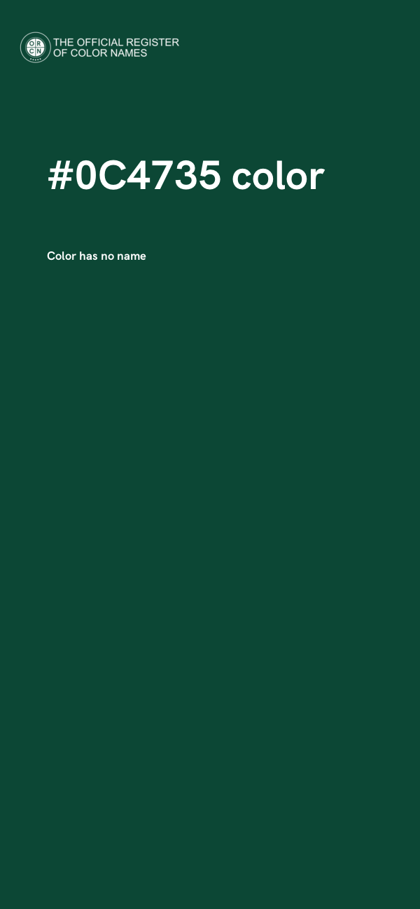 #0C4735 color image