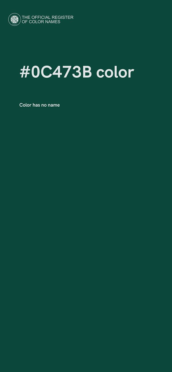 #0C473B color image