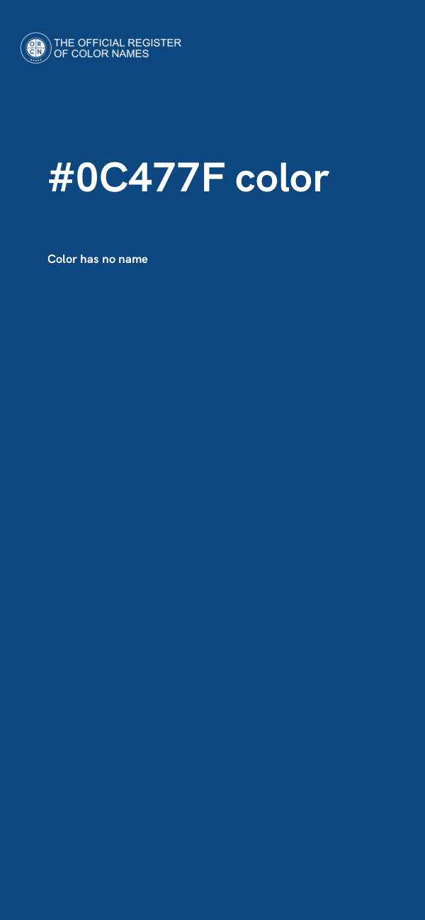 #0C477F color image