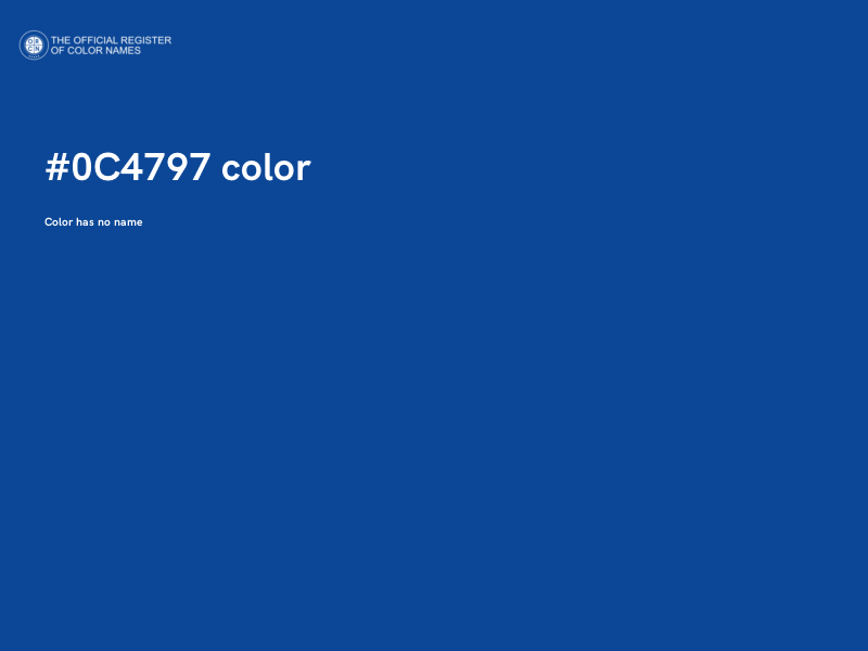 #0C4797 color image