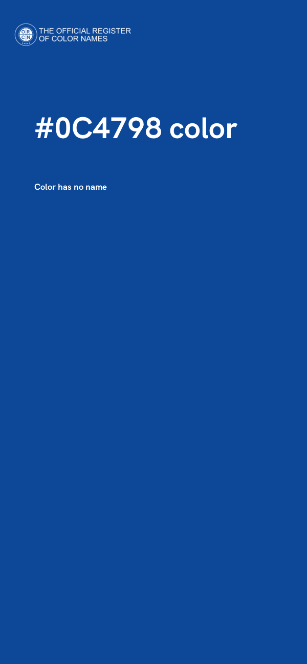 #0C4798 color image
