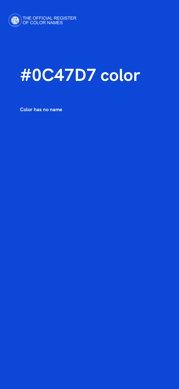 #0C47D7 color image