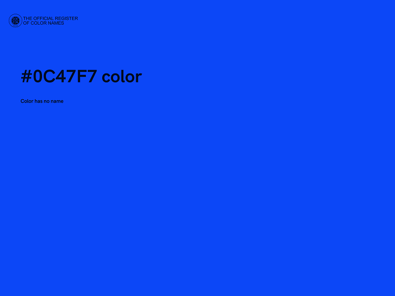 #0C47F7 color image