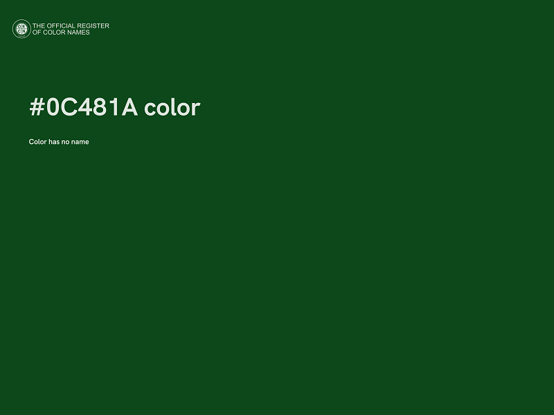 #0C481A color image