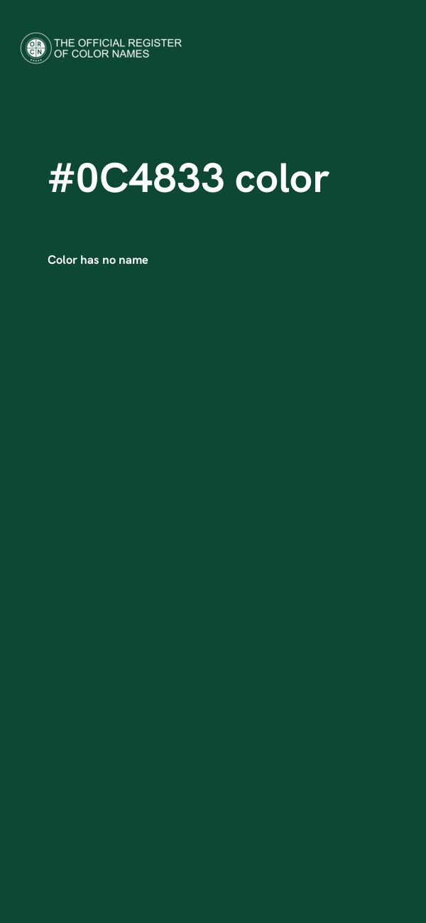 #0C4833 color image