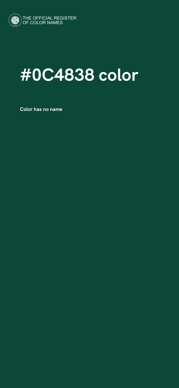 #0C4838 color image