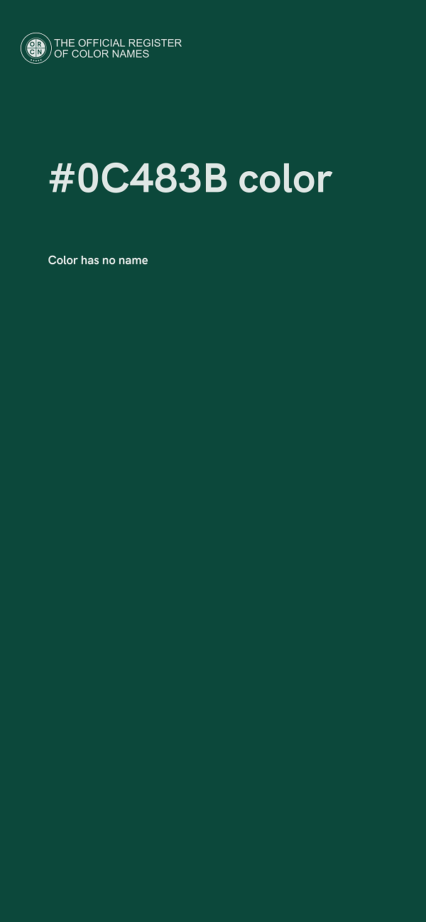 #0C483B color image