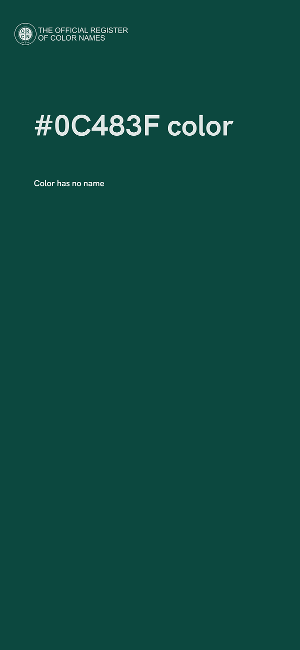 #0C483F color image