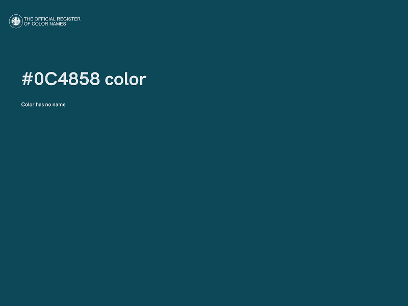 #0C4858 color image