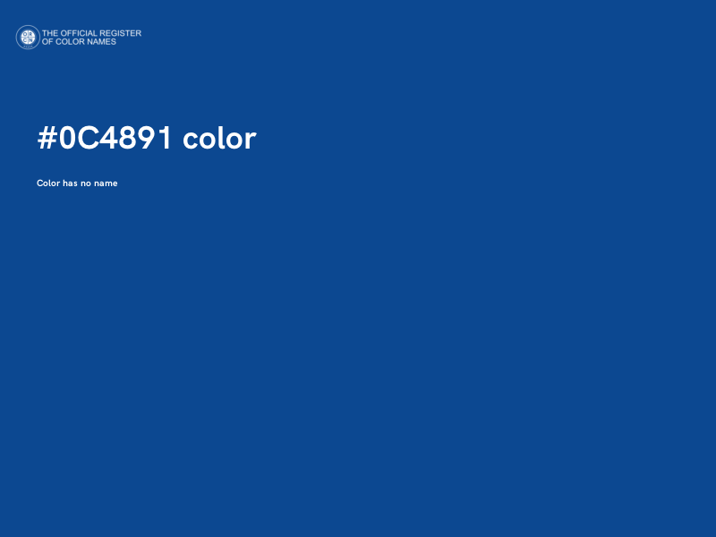 #0C4891 color image