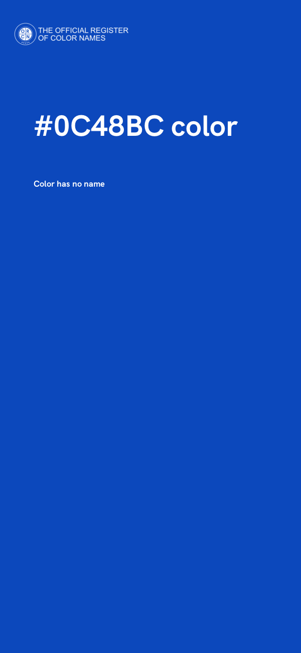 #0C48BC color image