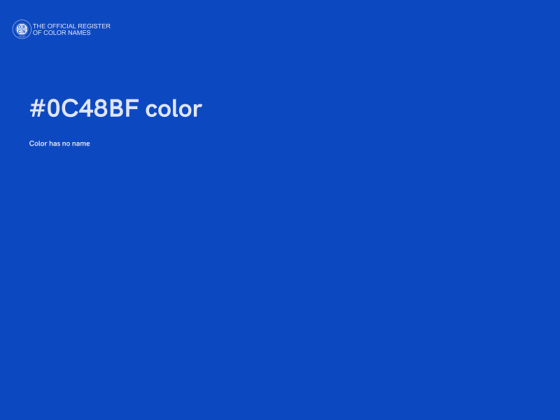 #0C48BF color image