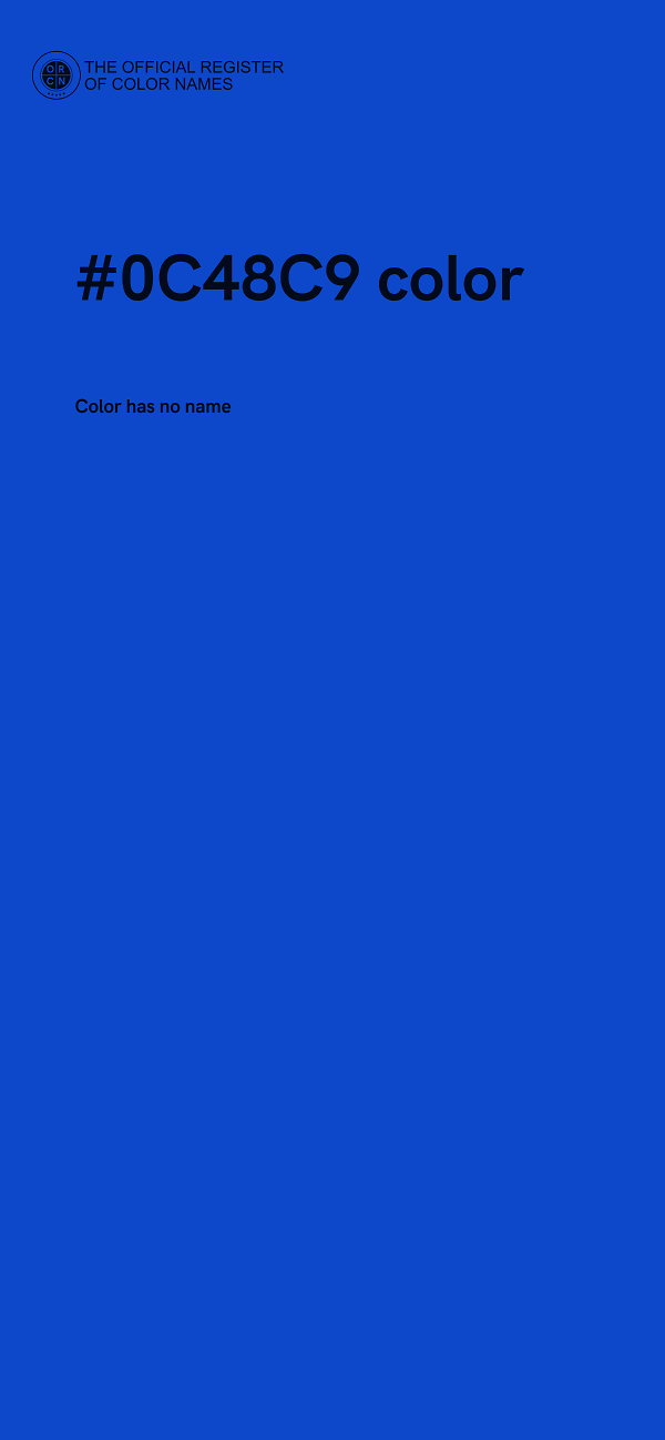 #0C48C9 color image