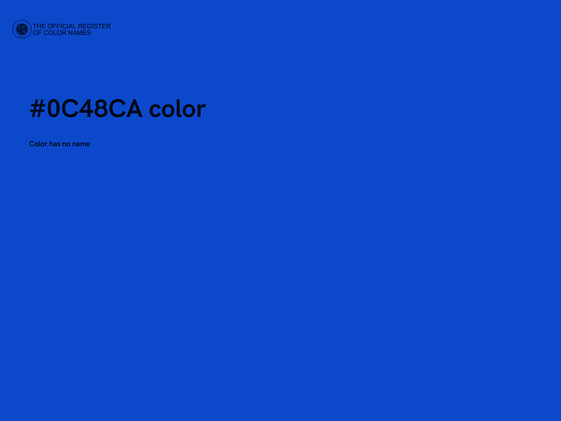 #0C48CA color image