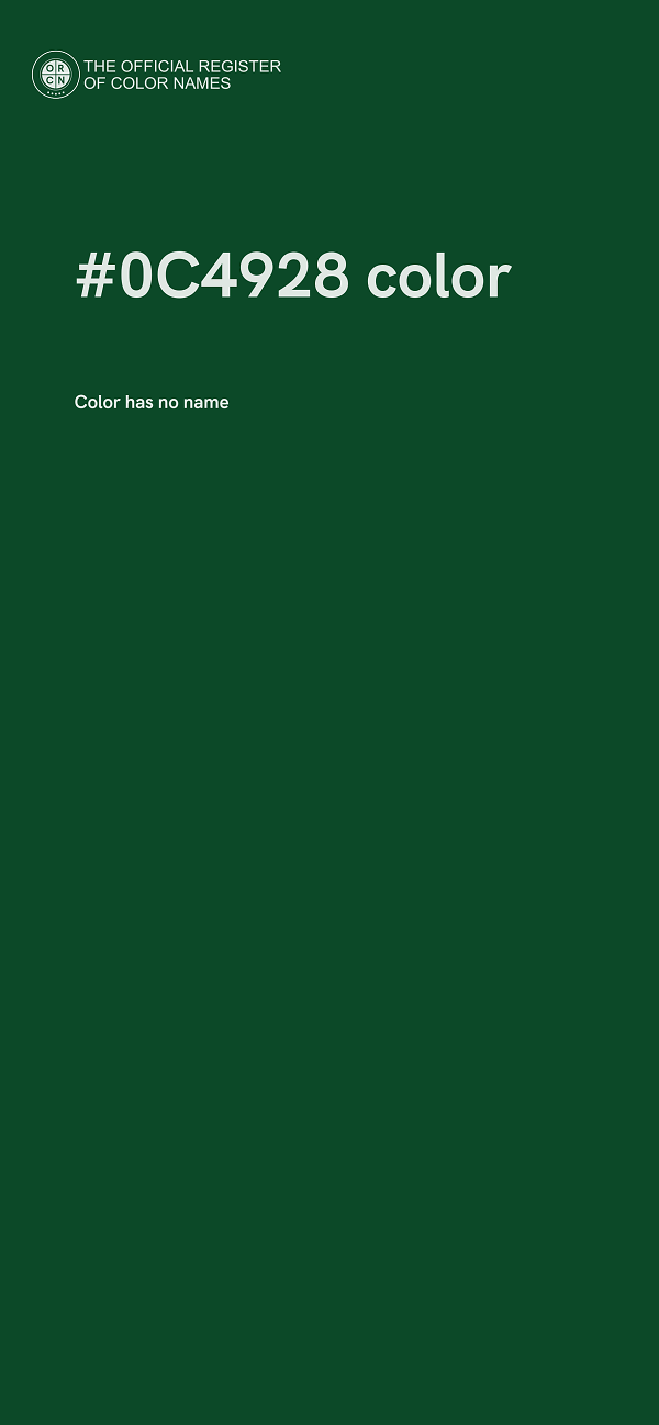 #0C4928 color image