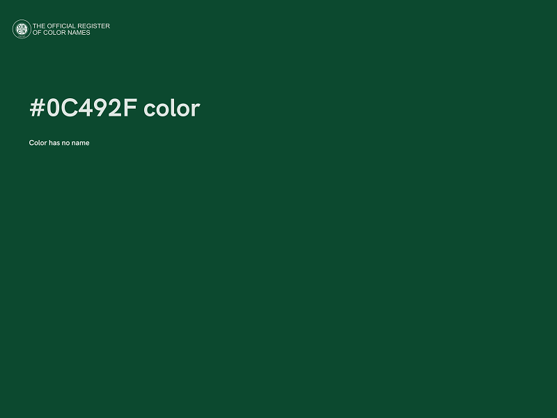 #0C492F color image