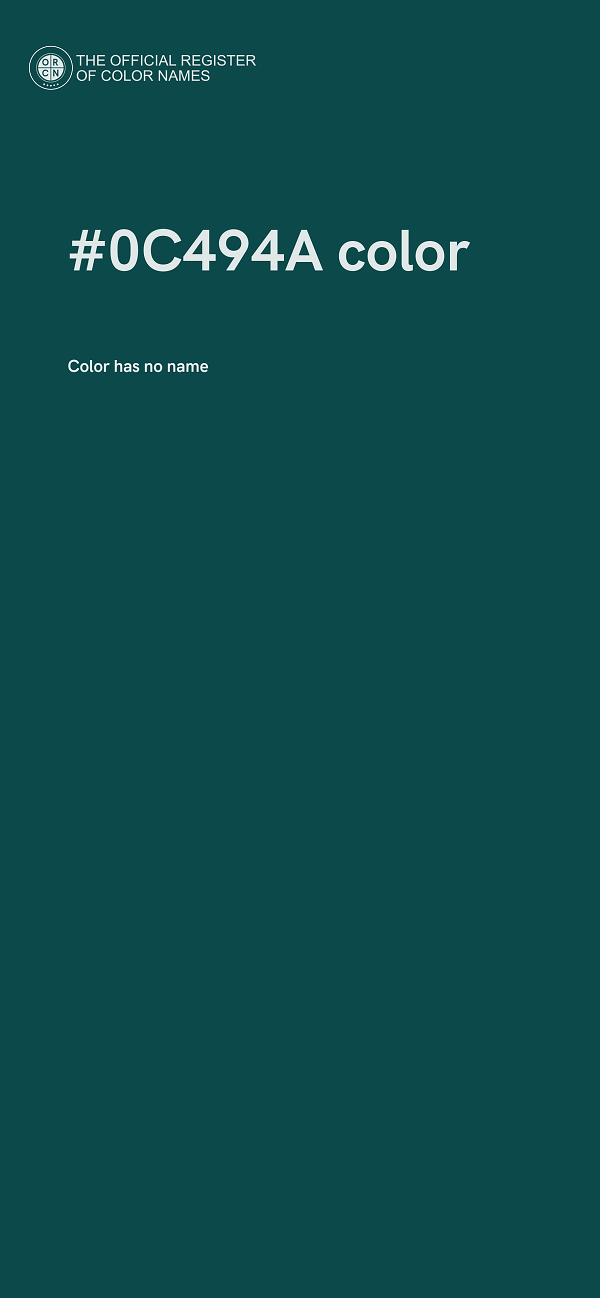 #0C494A color image