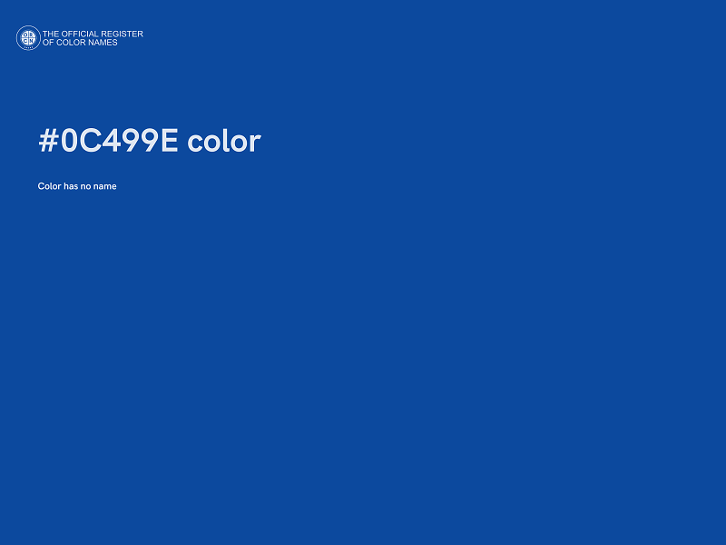 #0C499E color image