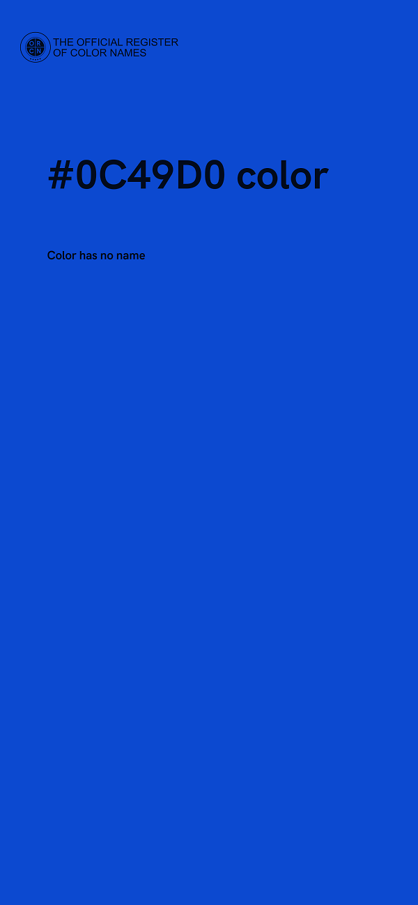 #0C49D0 color image