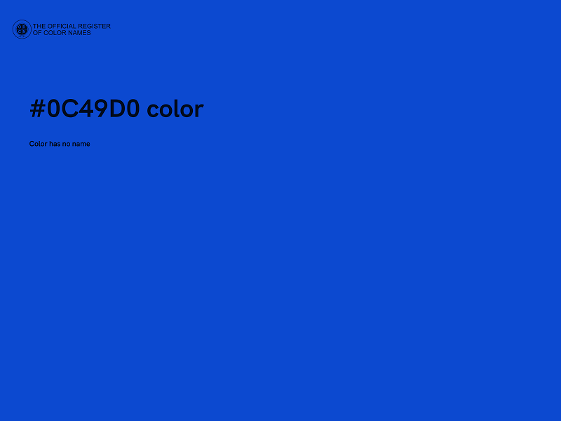 #0C49D0 color image
