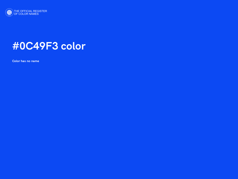 #0C49F3 color image