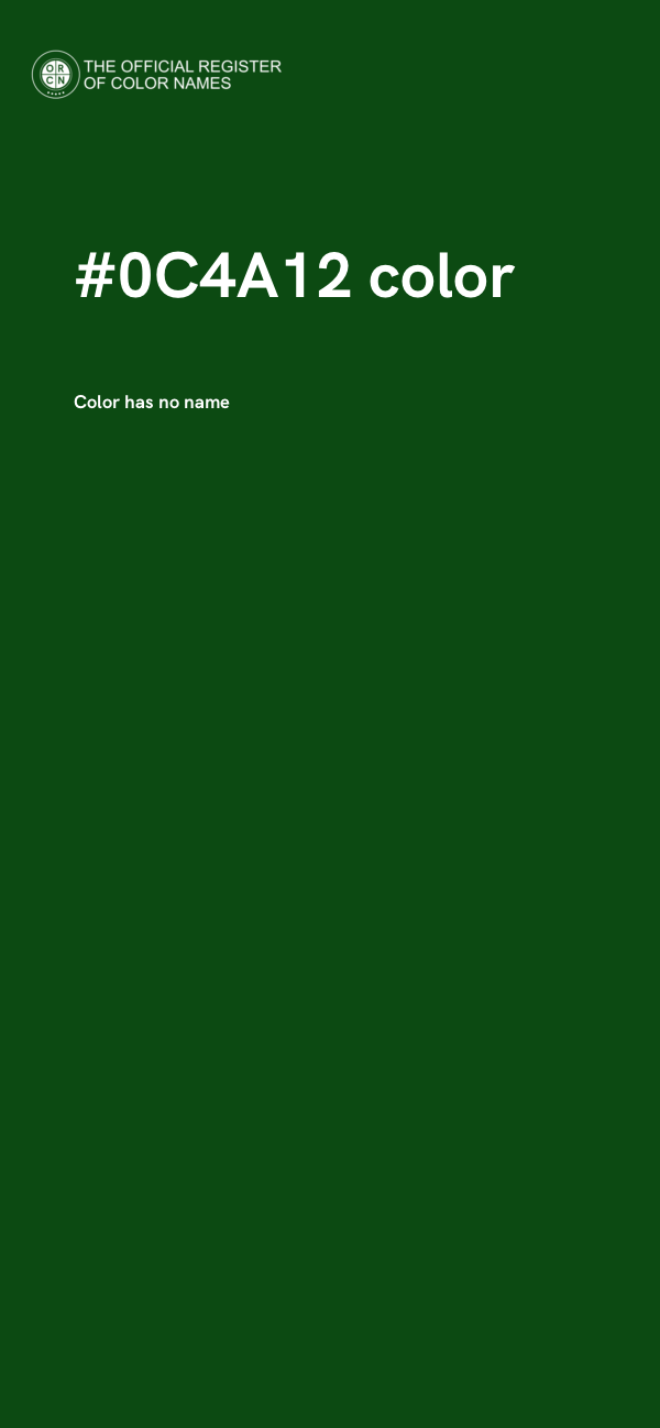 #0C4A12 color image