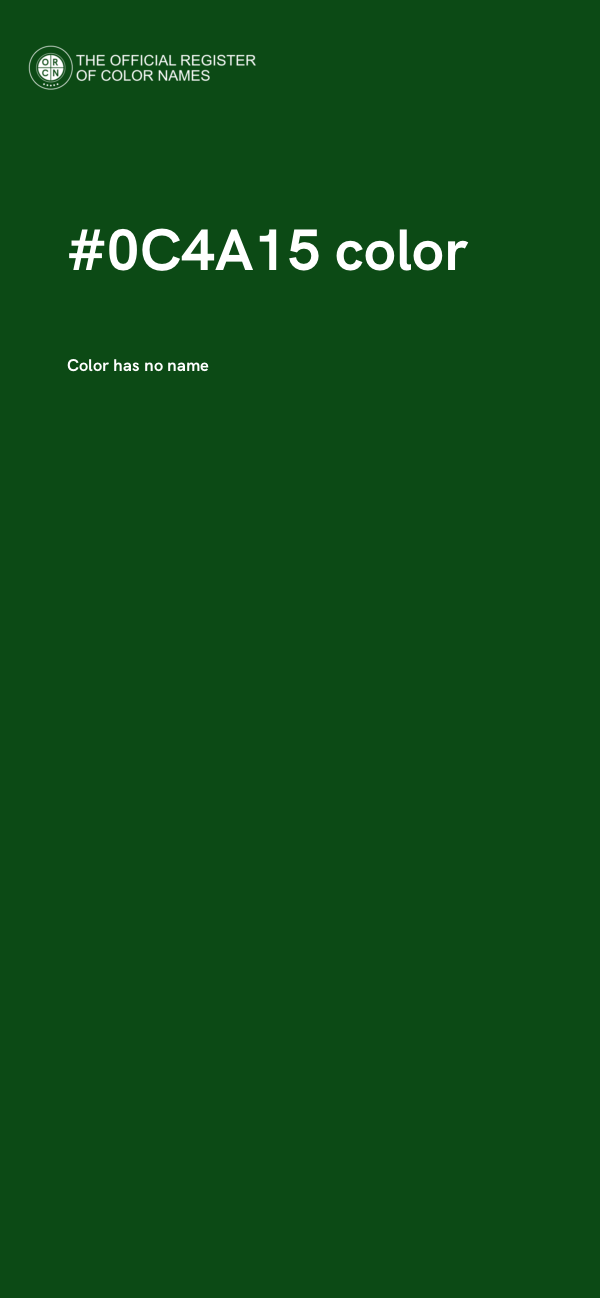 #0C4A15 color image